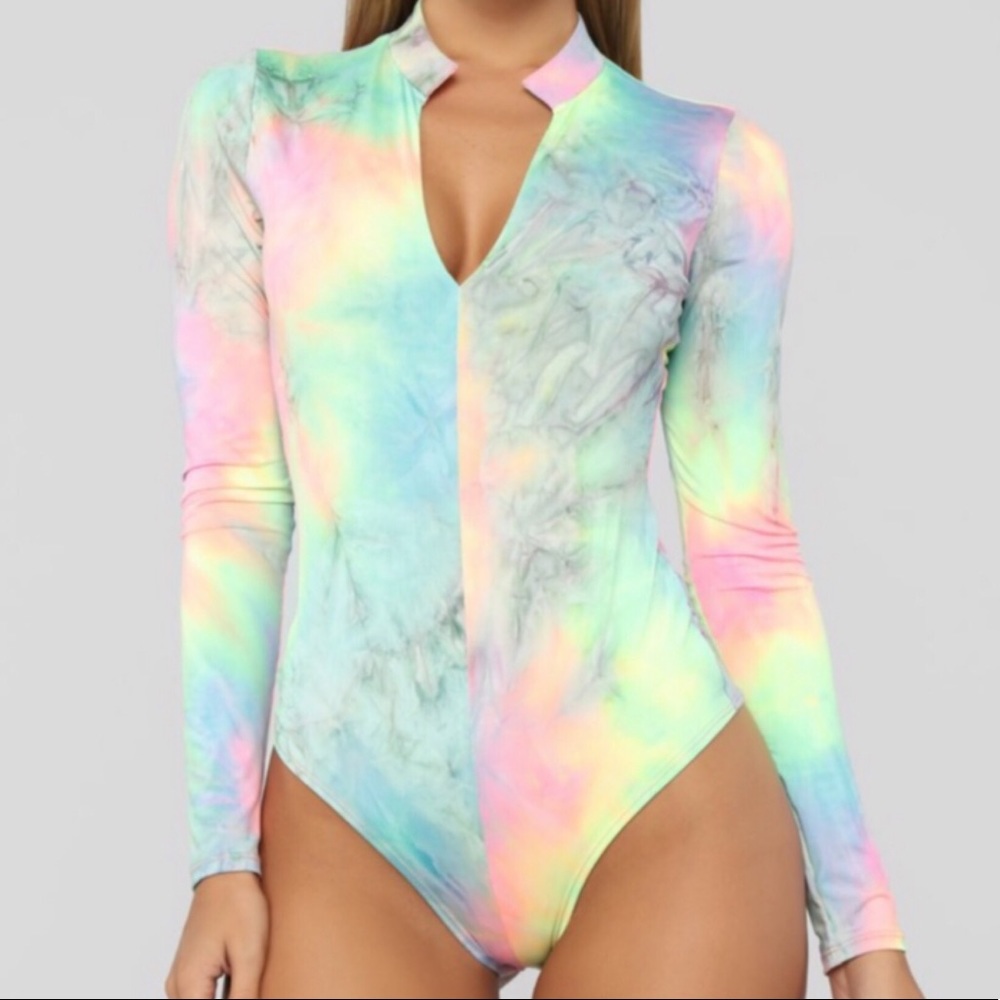 ❤️SOLD❤️Neon Multicolor Bodysuit ❤️